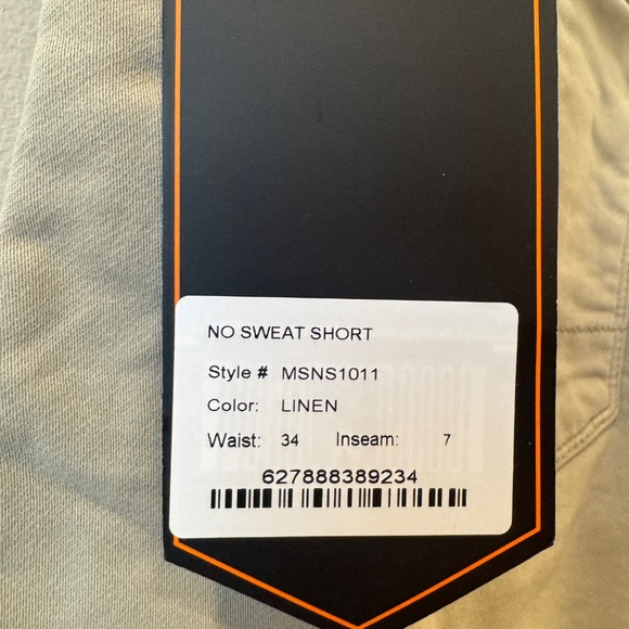 DUER men’s No Sweat Shorts - Picture 4 of 4